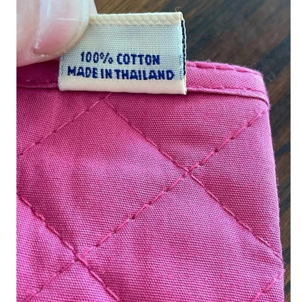 NaRaYa Quilted Pink Cosmetic Pouch